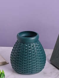 Ваза пластиковая H13,2 х D6,8х9см AS3568 зеленый