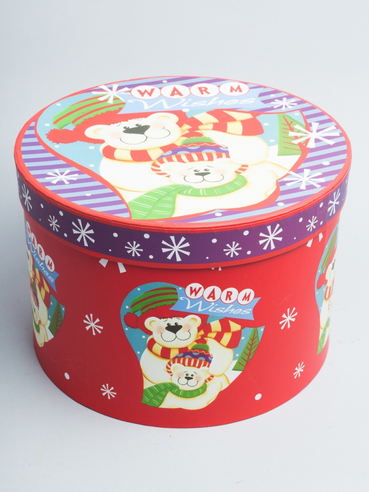 Коробка НГ цилиндр 21x14см W7821 Коробка НГ цилиндр 21x14см W7821