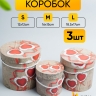Коробка цилиндр набор из 3шт.18,5x17см Коробка цилиндр набор из 3шт.18,5x17см