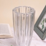 Ваза стекло Коническая H27 D13см К рельефная 2