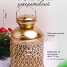 Подсвечник Фонарь металлический 12х19см LNWB-2 золото