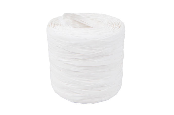 Рафия синтетическая, 200м PL 01 белая