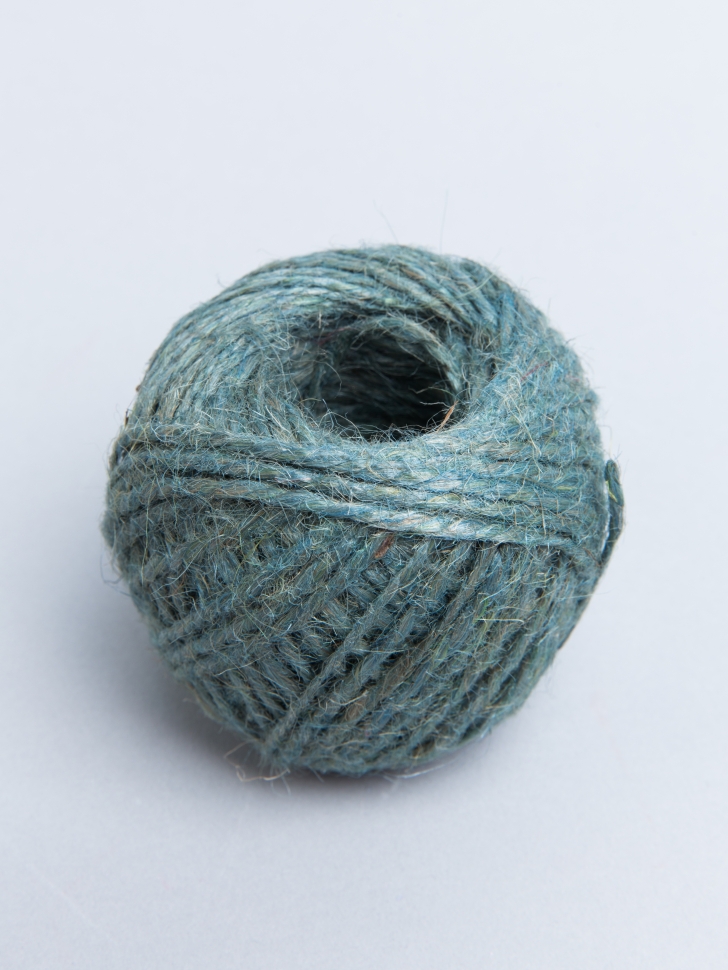 Шпагат натуральный джутовый 1120 текс 2-х ниточн. 1.2мм х  50м синий