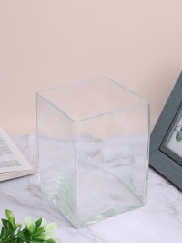 Ваза стекло Квадратная №2087 20х14х14см