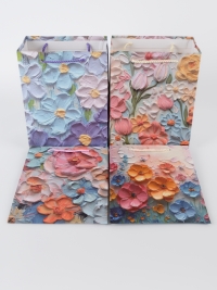 Сумочка Цветы 530-073 18х23x10см микс