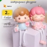 Фигурки 2шт. Дети 6,5х6х10см 5019 Фигурки 2шт. Дети 6,5х6х10см 5019