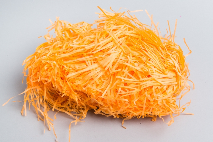 Наполнитель флористический бумажный 100г оранжевый