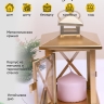 Подсвечник Фонарь металлический 12х12х20см LNWB-3 золото Подсвечник Фонарь металлический 12х12х20см LNWB-3 золото