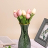 Ваза стекло h26 d 9,6/9см К 289 серый светлый