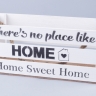 Ящик деревянный интерьерный 30х12х12см "Home" веревочные ручки белый Ящик деревянный интерьерный 30х12х12см "Home" веревочные ручки белый