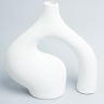 Ваза керамика 22,5х9,5х25см 4378 белый Ваза керамика 22,5х9,5х25см 4378 белый