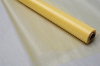 Органза-снег в рулоне 70смх9м золотистый