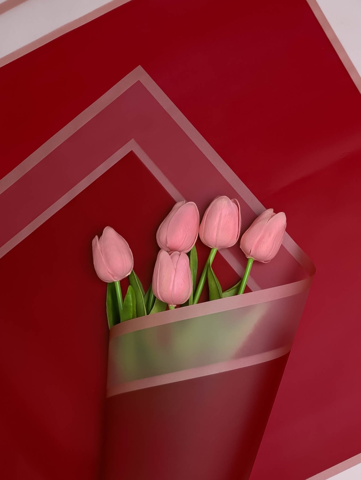 Пленка матовая 58смх58см 10 листов 55мкм РЦ двойной кант золотой винный Пленка матовая 58смх58см 10 листов 55мкм РЦ двойной кант золотой винный