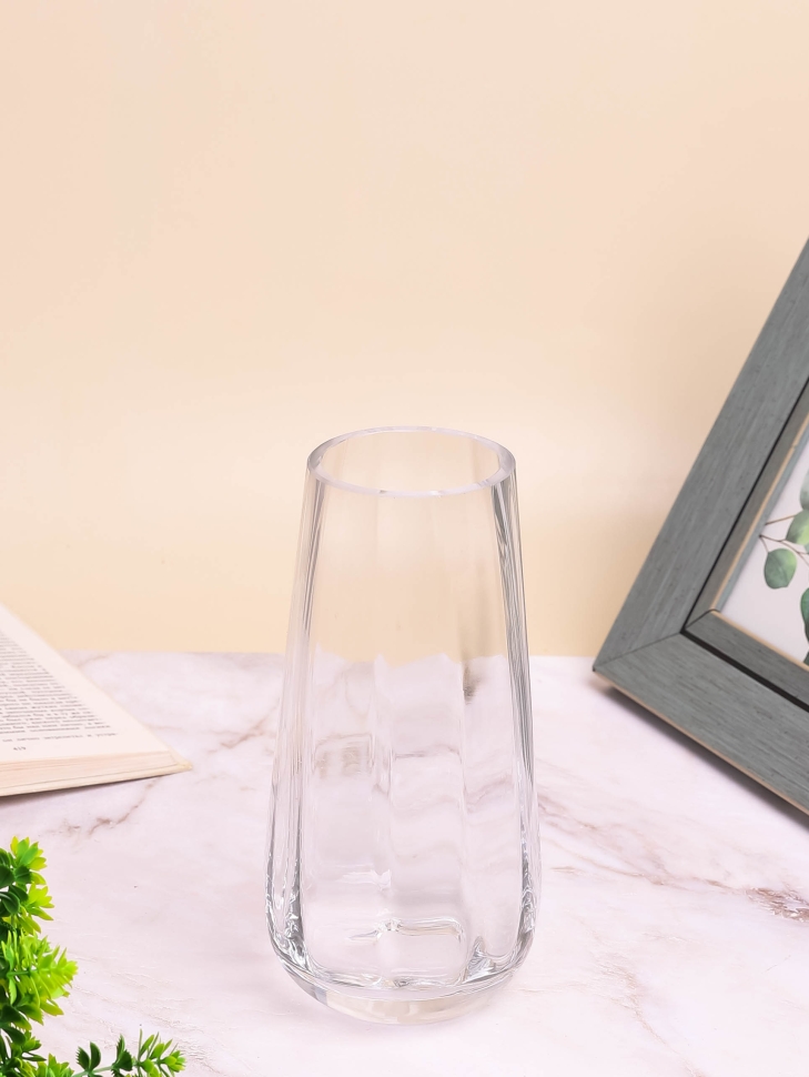 Ваза стекло h20 d10см К 217