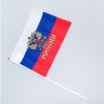 Флажок ТРИКОЛОР Россия, 16х24см шелк