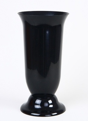Ваза гладкая D19 H34 черная