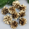 Шишки сосновые набор 9шт. золото Шишки сосновые набор 9шт. золото