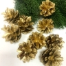 Шишки сосновые набор 9шт. золото Шишки сосновые набор 9шт. золото