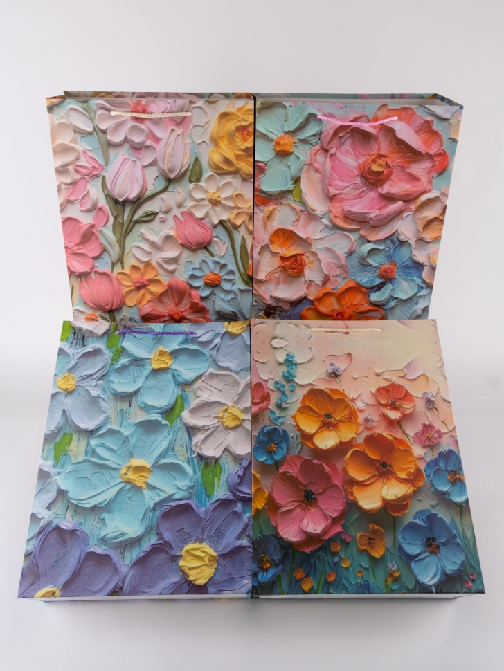 Сумочка Цветы 530-075 31х42x12см микс Сумочка Цветы 530-075 31х42x12см микс