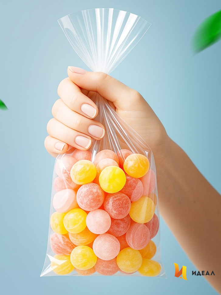 Пакет прозрачный/прозрачный  12х35cм 100 шт