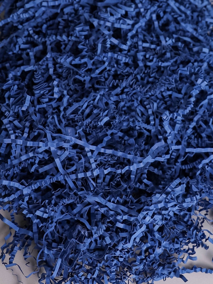 Наполнитель флористический бумажный 100г темно-синий Наполнитель флористический бумажный 100г темно-синий