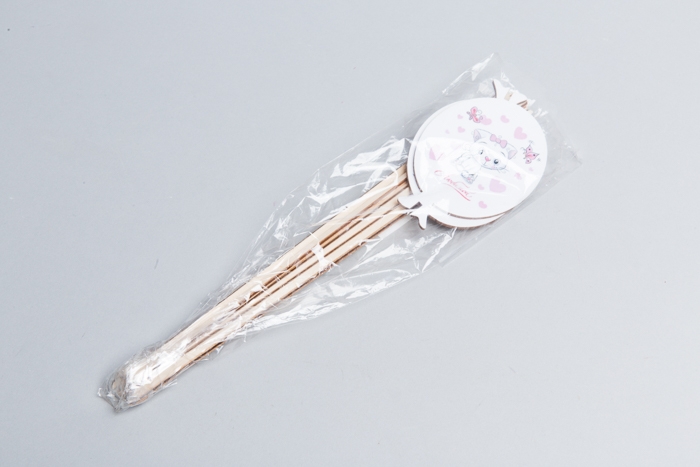 Вставка деревянная  Шар  7,5х10,5см Кошечка! Ш21