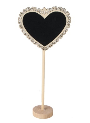 Грифельная табличка на подставке 9см Сердце с ажурным краем Грифельная табличка на подставке 9см Сердце с ажурным краем