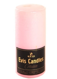 Свеча пенек d60х h120 розовая