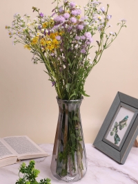 Ваза стекло h30 d13/9,5см К 282 графит