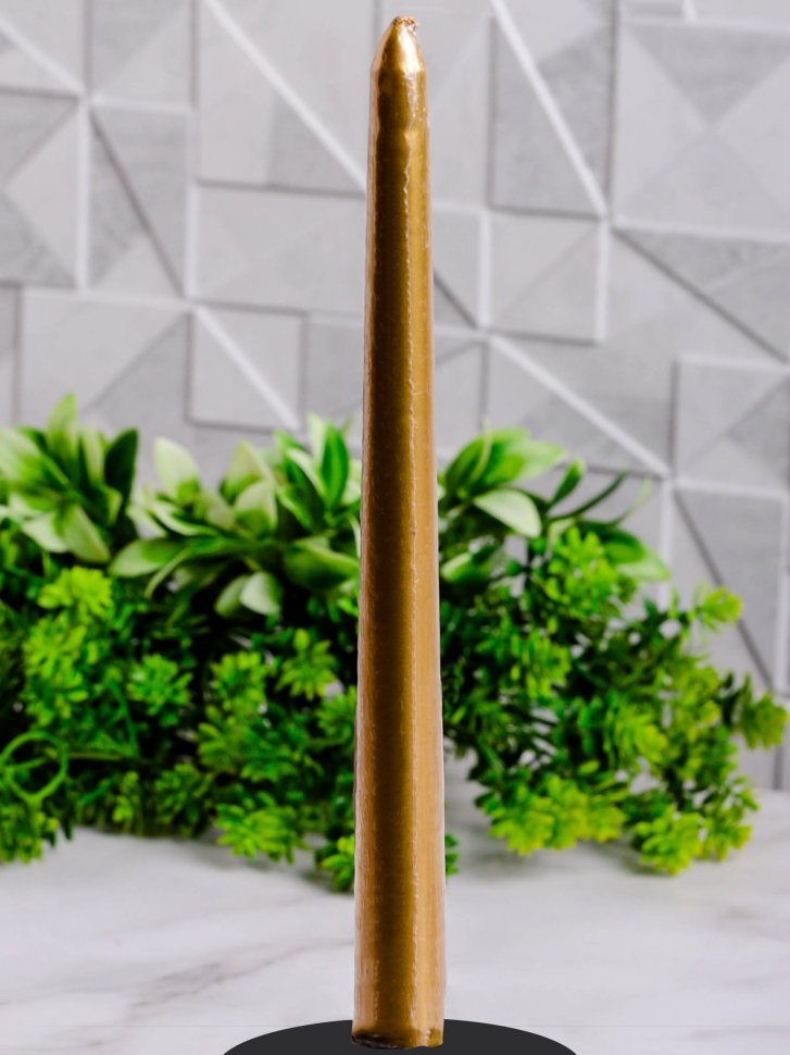 Свеча античная 22х250мм лак золото Свеча античная 22х250мм лак золото
