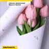 Пленка матовая 60мкм 58см х 10м РЦ мелкоцвет розовый на белом Пленка матовая 60мкм 58см х 10м РЦ мелкоцвет розовый на белом
