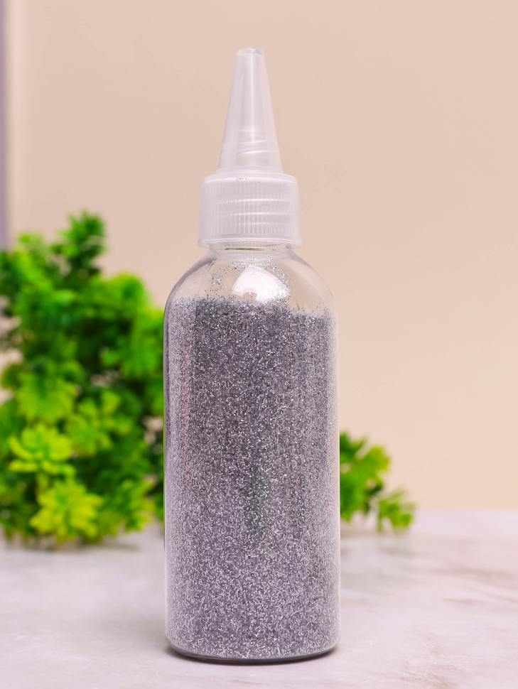 Блестки 80г К с дозатором серебряные Блестки 80г К с дозатором серебряные