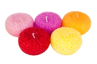 Свеча плавающая Роза чайная микс h35мм d70мм