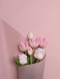 Пленка матовая 40мкм 58см х 10м Воздух розовый пыльный