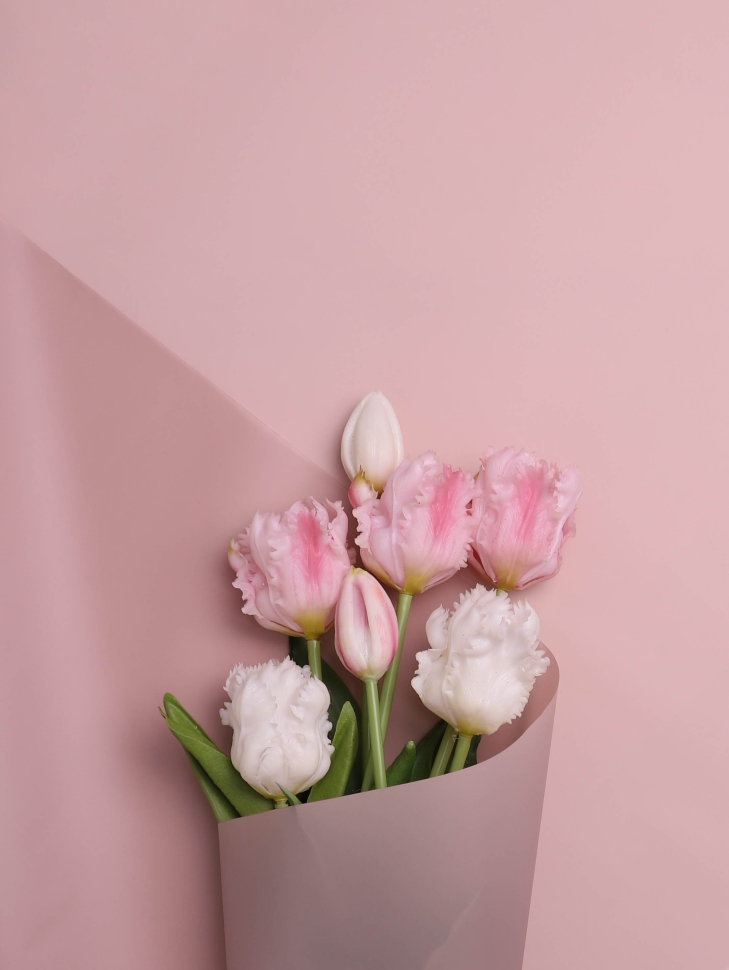 Пленка матовая 40мкм 58см х 10м Воздух розовый пыльный