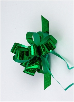 Бант шар голография 18, 10шт. зеленый Бант шар голография 18, 10шт. зеленый