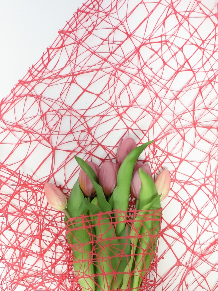 Сетка Сизаль 53см х 5ярд малиновый Сетка Сизаль 53см х 5ярд малиновый