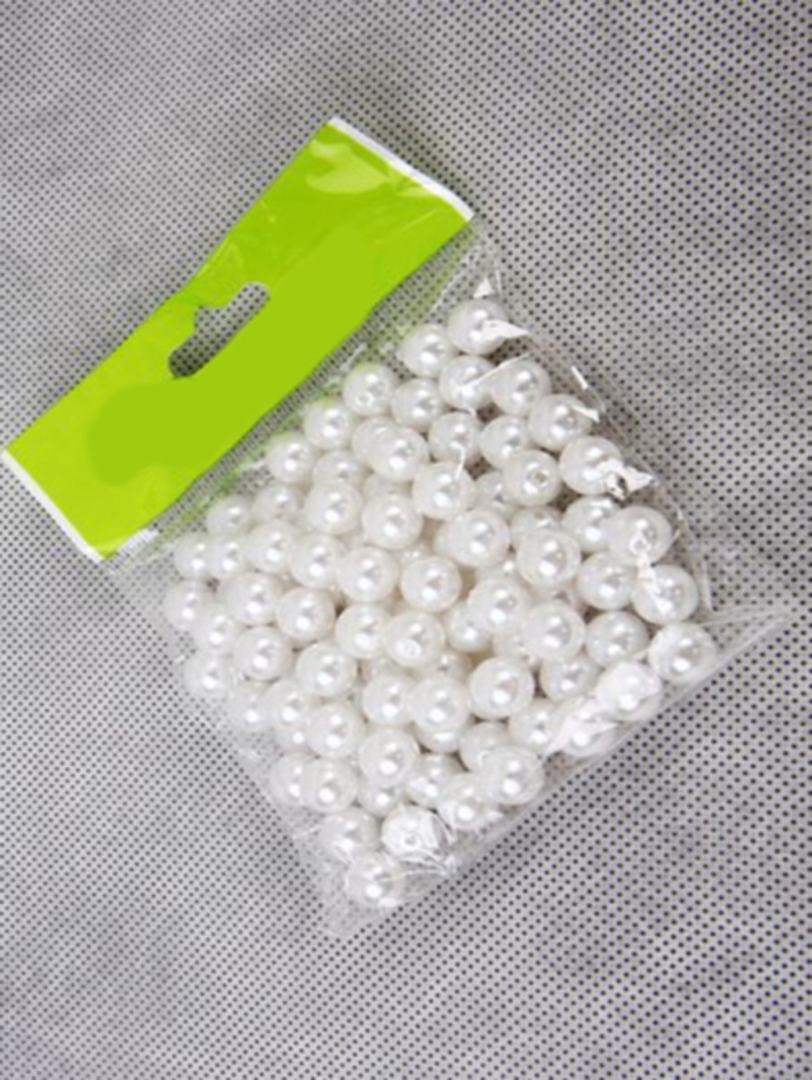 Бусинки 10мм П белые