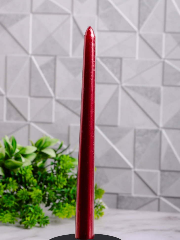 Свеча античная 22х250мм лак красный
