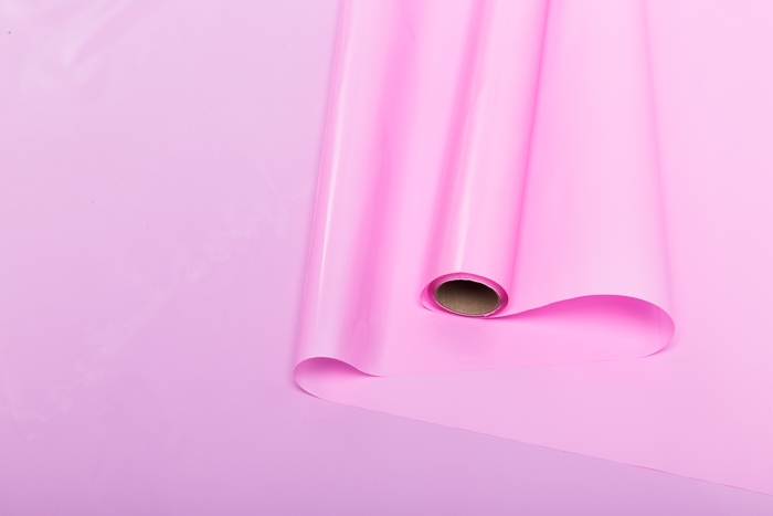 Пленка матовый Лак двухсторонняя 70см х 10м розовый