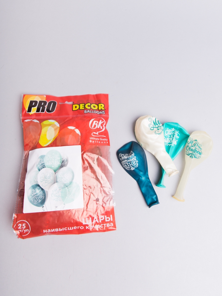 Шар воздушный 12"/30см 25шт. "Свадьба Бирюза" Шар воздушный 12"/30см 25шт. "Свадьба Бирюза"