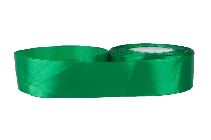 Лента атласная 39мм х 30м зеленая Лента атласная 39мм х 30м зеленая