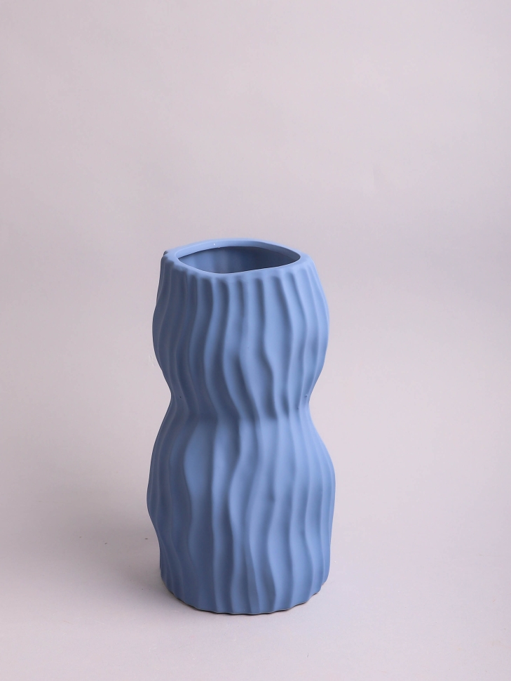 Ваза керамика 24х13см KQ650M голубой Ваза керамика 24х13см KQ650M голубой