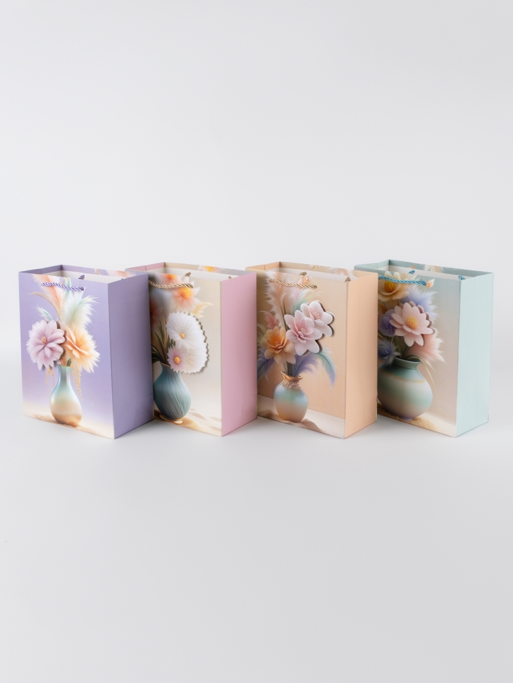 Сумочка Цветы 388-004 18х24x8,5см микс