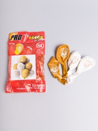 Шар воздушный 12&quot;/30см 25шт. &quot;Свадьба Золото&quot;