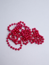 Бусы 8мм х 2м П малиновые