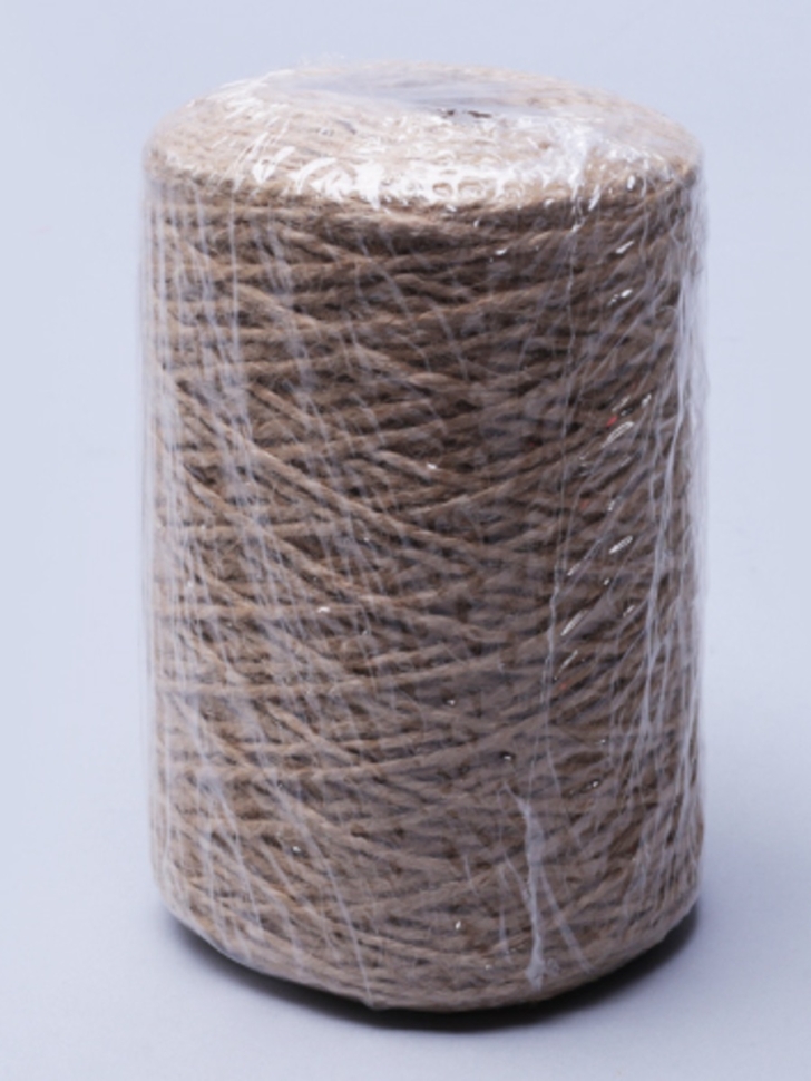 Шпагат натуральный джутовый 1120 текс 2-х ниточн. 1,2мм 220г (170м)