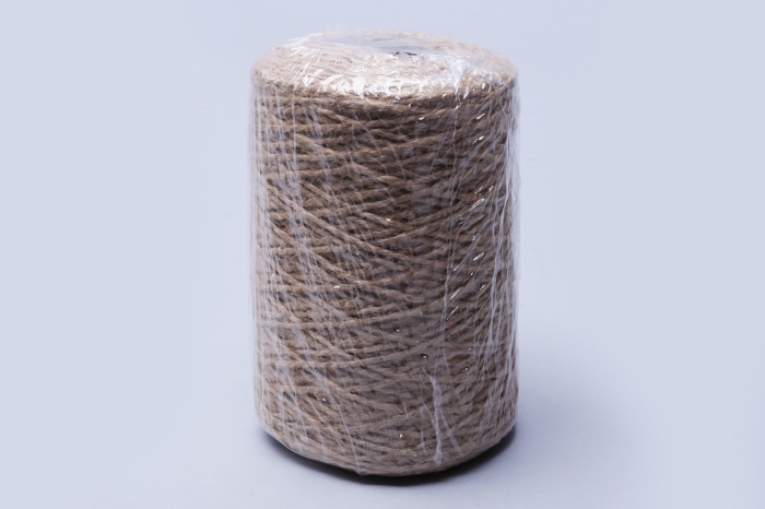 Шпагат натуральный джутовый 1120 текс 2-х ниточн. 1,2мм 220г (170м)