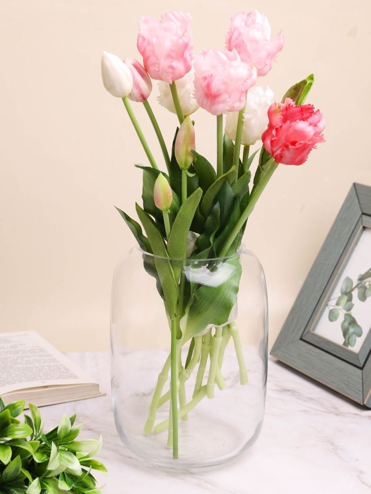 Ваза стекло h21,5 d11,5см К 172 прозрачный