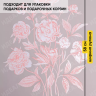 Пленка матовая  65мкм 58см х 10м РЦ Букет на сером розовый